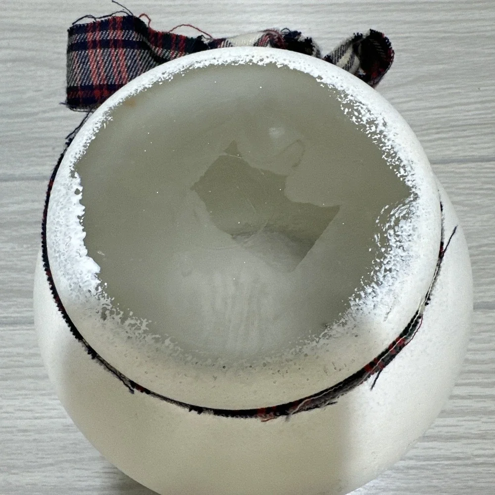 Handmade Painted Fishbowl Showman‎ Candle Holder 7x7
